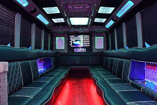 limo bus interior